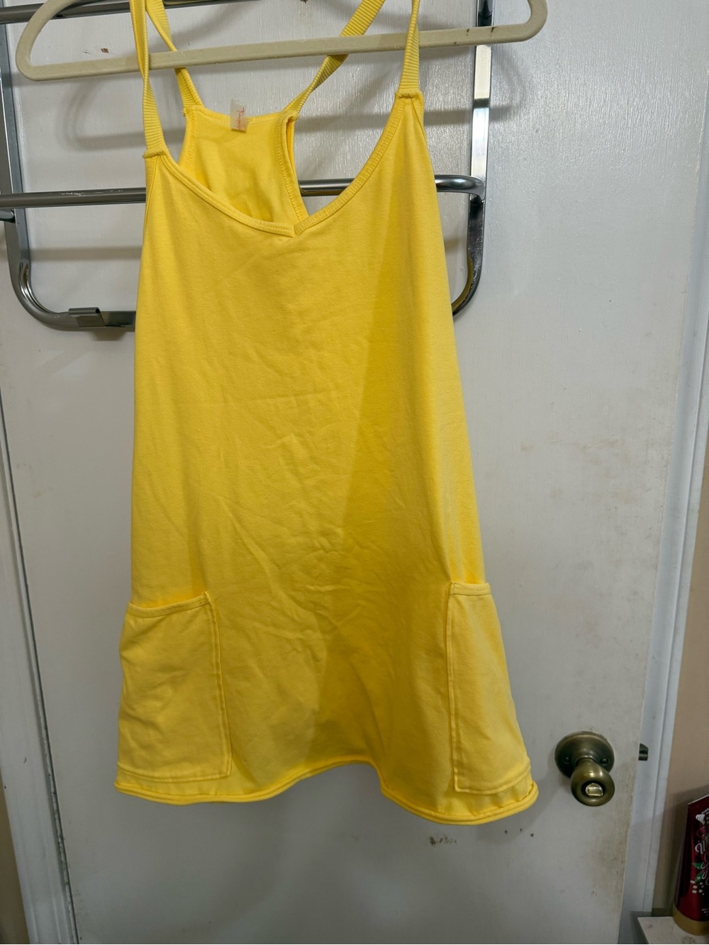 Yellow Sleeveless Pocket Dress - Free People